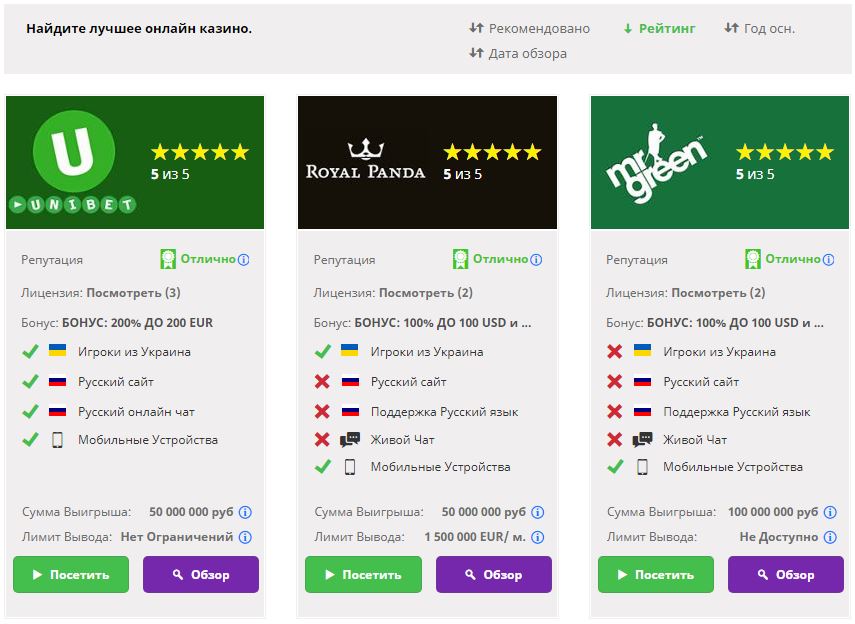 Beste casinos de bitcoin online em europa